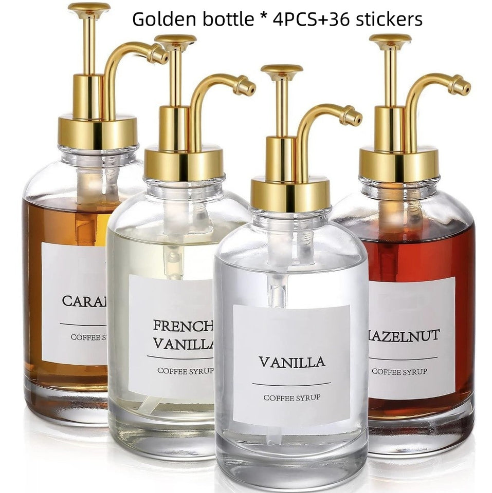 Milk Tea Syrup Bottle Soap Dispenser