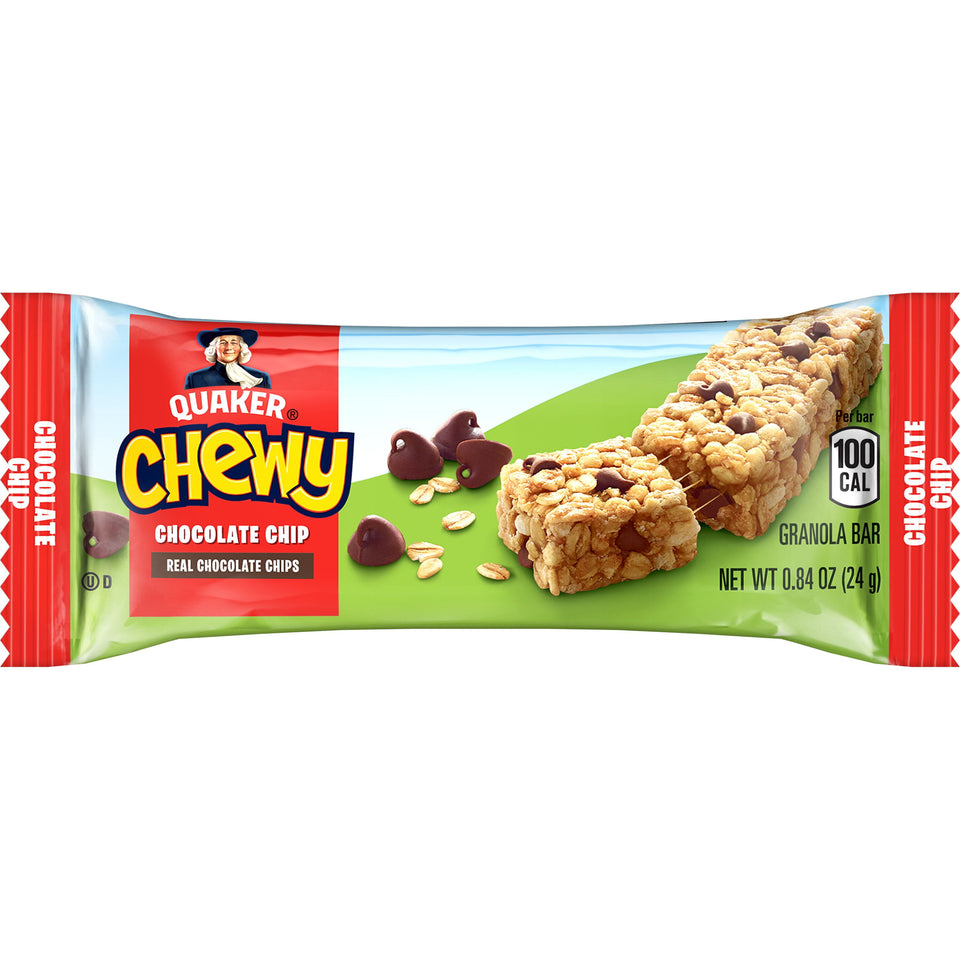 Chewy Granola Bars, Chocolate Chip Flavor, 0.84 Oz, 36 Count