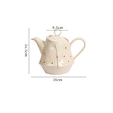 Ins Retro Korean Style Underglaze Color Hand Pinch Irregular Coffee Set Household Restaurant Afternoon Tea Cup Pot Suit
