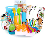 Kids Cooking Baking Set for Girl Boy, Real Baking Supplies Kits, Birthday Gifts for 3+ Year Old Girls, Kids Baking Utensils Includes Rolling Pins Chef Costume Hat and Apron Dinosaur