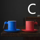 Ceramic Coffee Cup Set Simple Coffee Set With Saucer Handmade