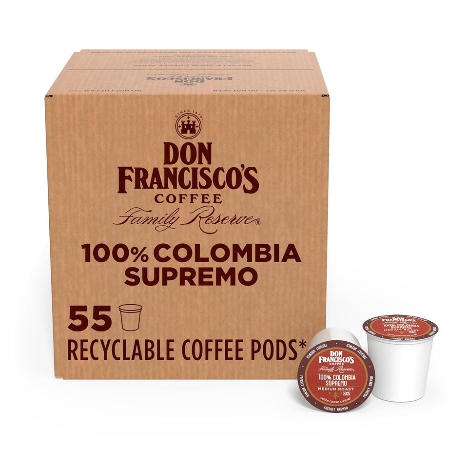 Kona Blend Coffee - 100 K-Cup Compatible Single-Serve Pods - 10% Hawaiian - Recyclable through Terracycle - Compatible with Keurig Brewers