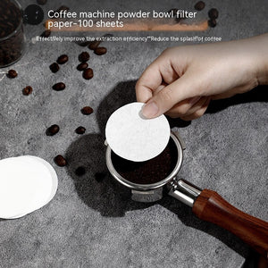Italian Coffee Machine Handle Special Round Powder Bowl Filter Paper