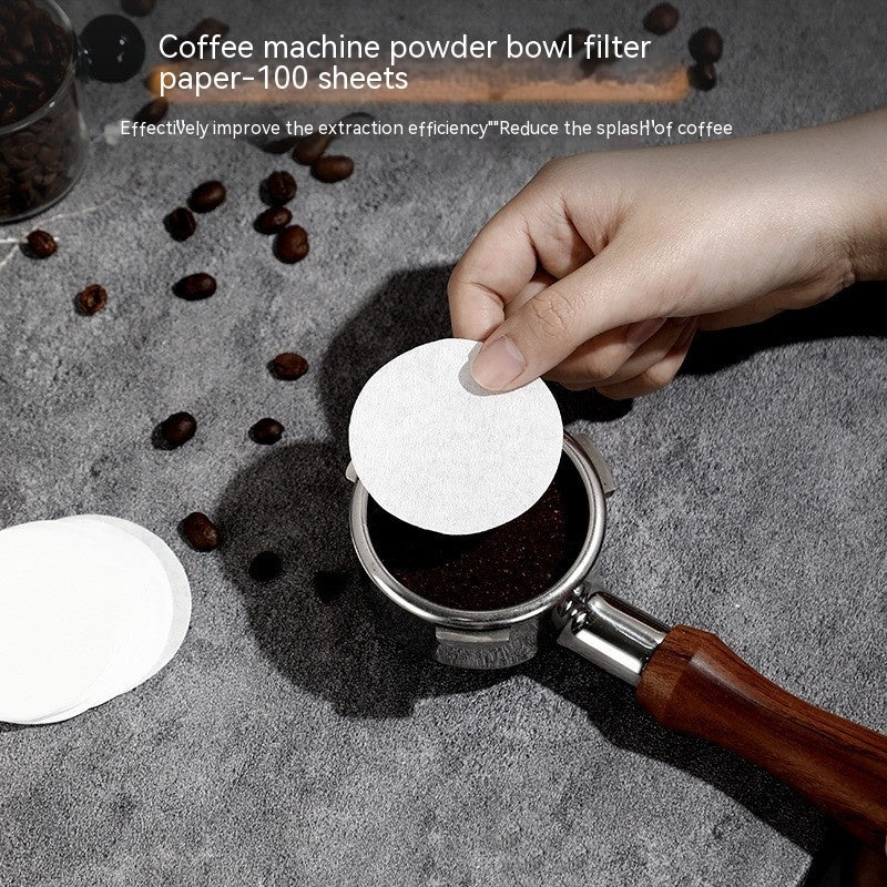 Italian Coffee Machine Handle Special Round Powder Bowl Filter Paper
