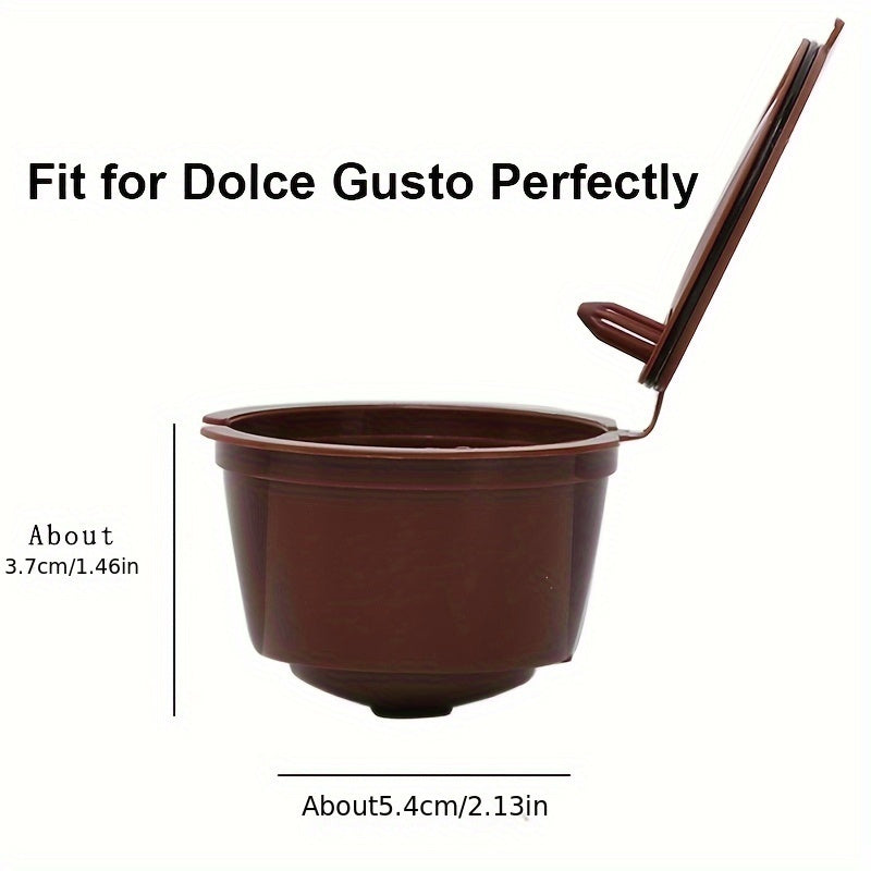 Reusable Dolce Gusto Coffee Pods - 1/3pcs Refillable Filter Cups For Dolce Gusto Machines, Eco-Friendly Plastic Coffee Capsule Set