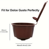 Reusable Dolce Gusto Coffee Pods - 1/3pcs Refillable Filter Cups For Dolce Gusto Machines, Eco-Friendly Plastic Coffee Capsule Set