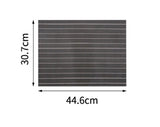 Black and white striped solid color household table mats Theme restaurant table mat waterproof and environmentally friendly PVC insulation placemat