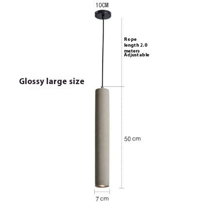 Cement Industrial Style Bedroom Bedside Lamp Creative Nordic Restaurant Water Pipe Small Droplight