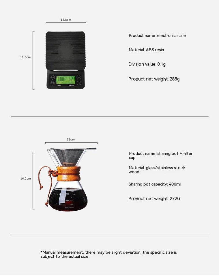Household Drip Filter Handmade Coffee Pot Set