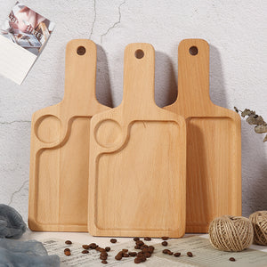Coffee Restaurant Creative Food Wooden Handle Tray