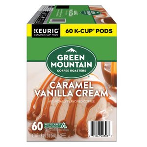 , Caramel Vanilla Cream Light Roast K-Cup Coffee Pods, 60 Count
