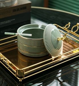 Fashion Creative Personality Coffee Table Decoration Ceramic Ashtray