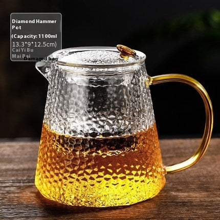 Household Hammer Pattern Electric Ceramic Stove Filter Tea Brewing Pot