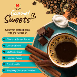 Flavor Lovers Coffee Variety Sampler Pack, 24 Count, Single Serve Flavored Coffee Pods Compatible with Keurig K-Cup Brewers