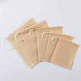 100pcs Natural Biodegradable Drawstring Filter Paper Bags for Coffee, Tea, and Food - Safe and  - Disposable Tea Brewer and Empty Tea Bag with Pine Leaf Powder and Herbs - Perfect for Brewing and Serving