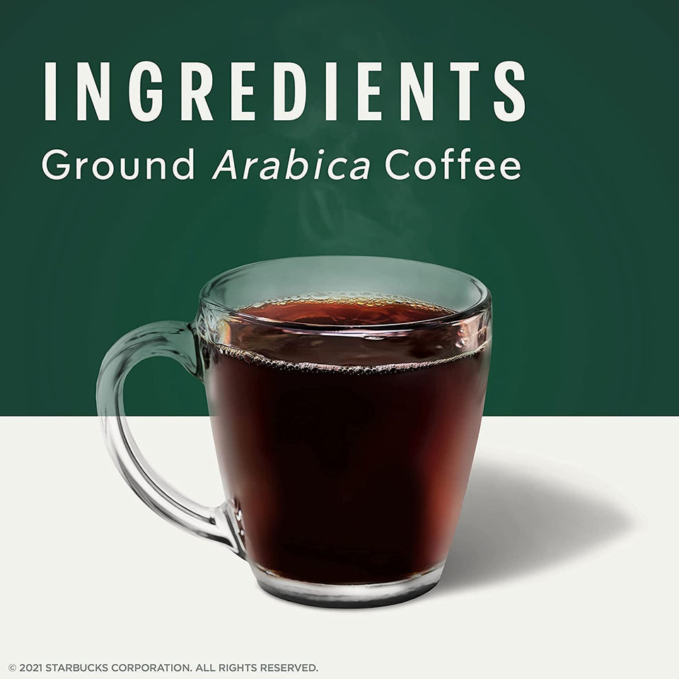 Starbucks K-Cup Coffee Pods—Dark Roast Coffee—Sumatra for Keurig Brewers—100% Ar