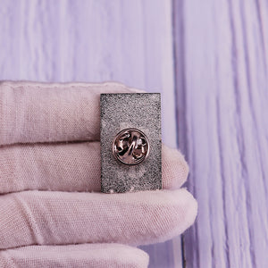Halloween Skull Moon Loves Coffee Badge Brooch