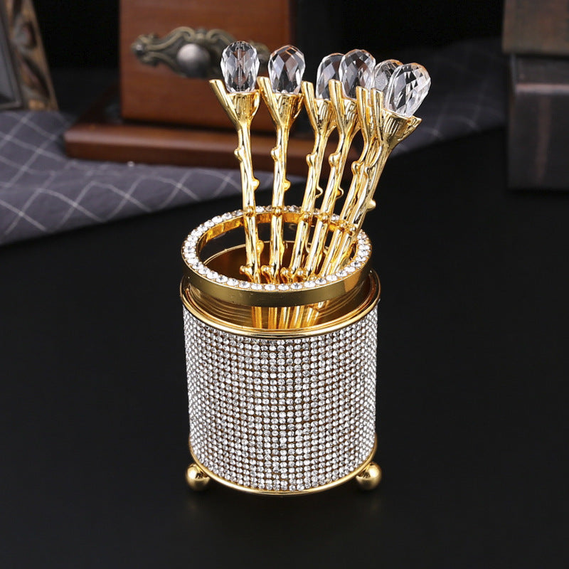Coffee Spoon Storage Box Set Tube