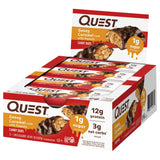 Quest Protein Candy Bar Snacks, Gooey Caramel and Peanuts Flavor, 12 Count