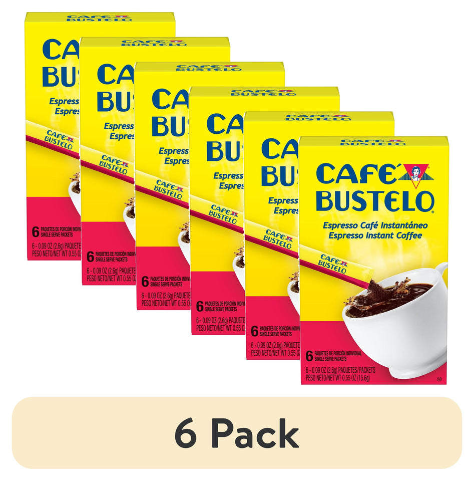 Café Bustelo Instant Coffee Single Serve Packets, 6 Ct