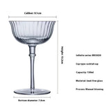 American Cold Ice Latte Coffee Cup Bar Cocktail Household Glass