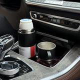 1set Stainless Steel Thermal Mug Set, 500ml/16.9oz Vacuum Insulated Water Flask with 3 Cups, Stainless Steel Car Flask Holder for Coffee & Cold Drinks, Ideal for Back to School Supplies