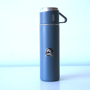 FLASK VANUAT Sports Stainless Steel Wide Mouth Water Bottle Double-Wall Vacuum Insulation Keeps Liquids Hot or Cold with Insulated Thermos Tumbler Mug Cup Sweat Design COLLECTIONS