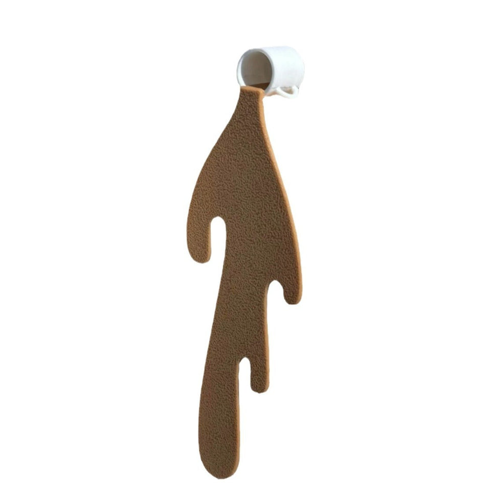 Creative Coffee Cup Bookmark Leather Decoration