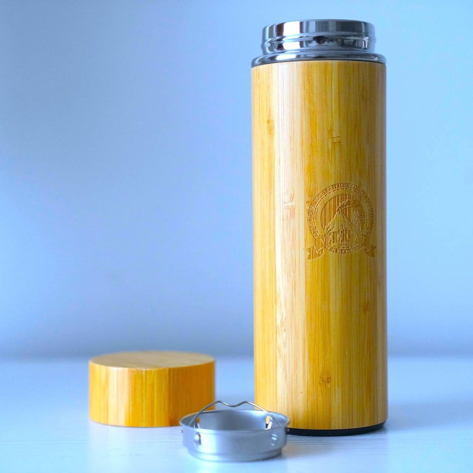 Volcanic Cult Bamboo Insulated Coffee Tumbler - Stainless Steel Travel Mug - image 9 of 17