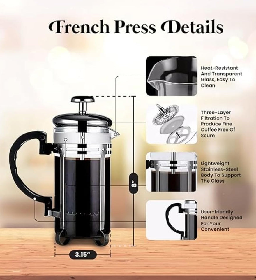 Vanuat Manual Coffee Grinder Stainless Steel Ceramic Burr Bean Crank Portable Grinder for Café Home Roast Dark Medium Light Drip Coffee Cold Brew Espresso French Press Turkish Brew Ceramic Adjustable