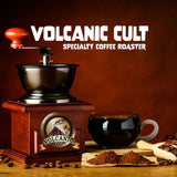 5lb VOLCANIC CULT COFFEE Whole Bean, Medium Roast, Delicious Taste, Heavenly Aroma - Fresh Bulk, Organic Fresh Artisan Premium Coffee Beans (5Pounds, 80 ounces, Brazil)