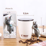 High-value Mark Mug Women's Home With Lid Spoon Couple Coffee Cup