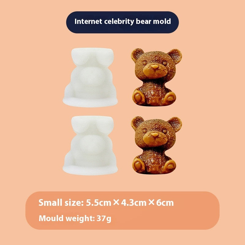 Coffee Cute Ice Bear Silicone Mold