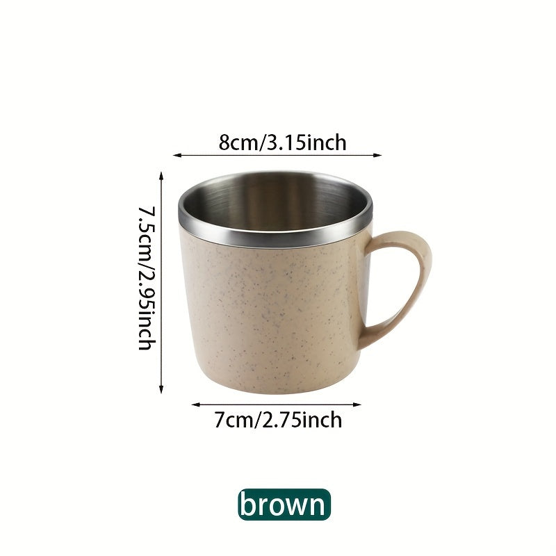 304 Stainless Steel Coffee Cup, Portable Simple Water Cup, Suitable For Outdoor Camping Travel