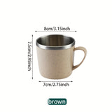 304 Stainless Steel Coffee Cup, Portable Simple Water Cup, Suitable For Outdoor Camping Travel