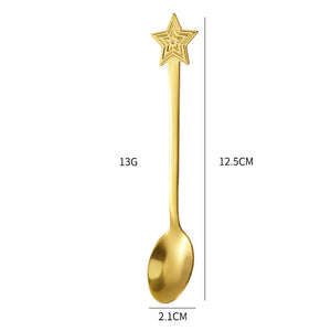 Creative Coffee Holiday Gift Box Stainless Steel Christmas Tableware Spoon