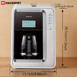 LCD Display, Automatic Drip Coffee Machine With Grind, HAUSWIRT Coffee Maker With Grinder, Grind And Brew Coffee Maker, Compatible For Bean Ground Coffee And Tea