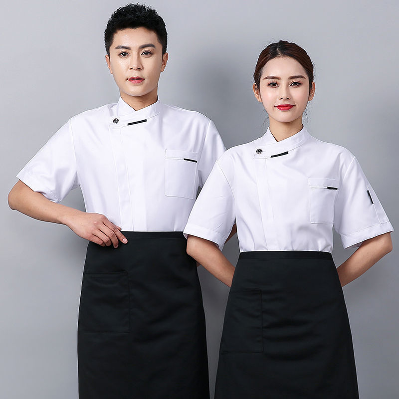Chef Clothes Short Sleeved Restaurant Kitchen Work Clothes Long Sleeved Large