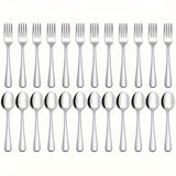 Set of Forks and Spoons - Stainless Steel - Dishwasher Safe - Suitable for Kitchen & Restaurant Use - Perfect for Everyday Dining & Gifting