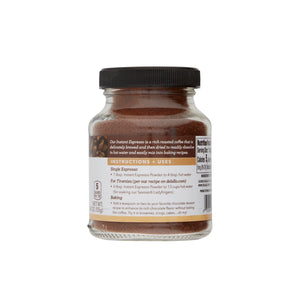 Instant Espresso Powder for Baking & Drinks, 100% Instant Coffee, Naturally Caffeinated, 1.94 Oz Jar