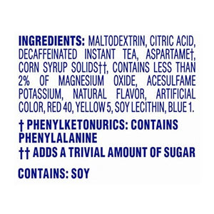 Crystal Light Sugar-Free Decaffeinated Lemon Iced Tea Naturally Flavored Powd...