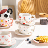 Cute Girl Heart Home Creative Hand-pinched Coffee Cup