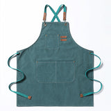 Thickened Canvas Jean Apron Household Barista Kitchen Restaurant