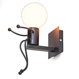Modern Creative LED Wall Lamps Bedroom Bedside Lamp Nordic Iron Corridor Stairs Bar Restaurant Wall Light Child Room Decoration