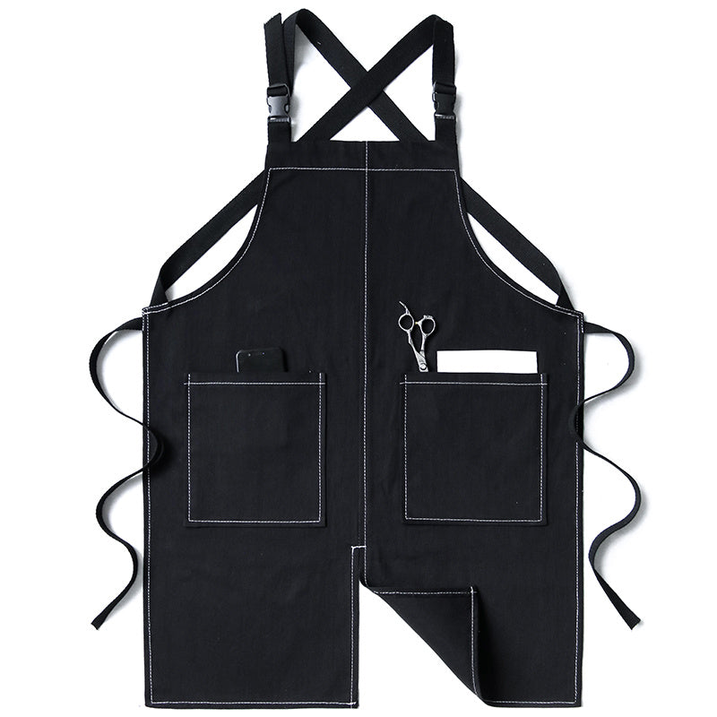 Cowboy Apron Korean Style Personality Barista Tea Shop