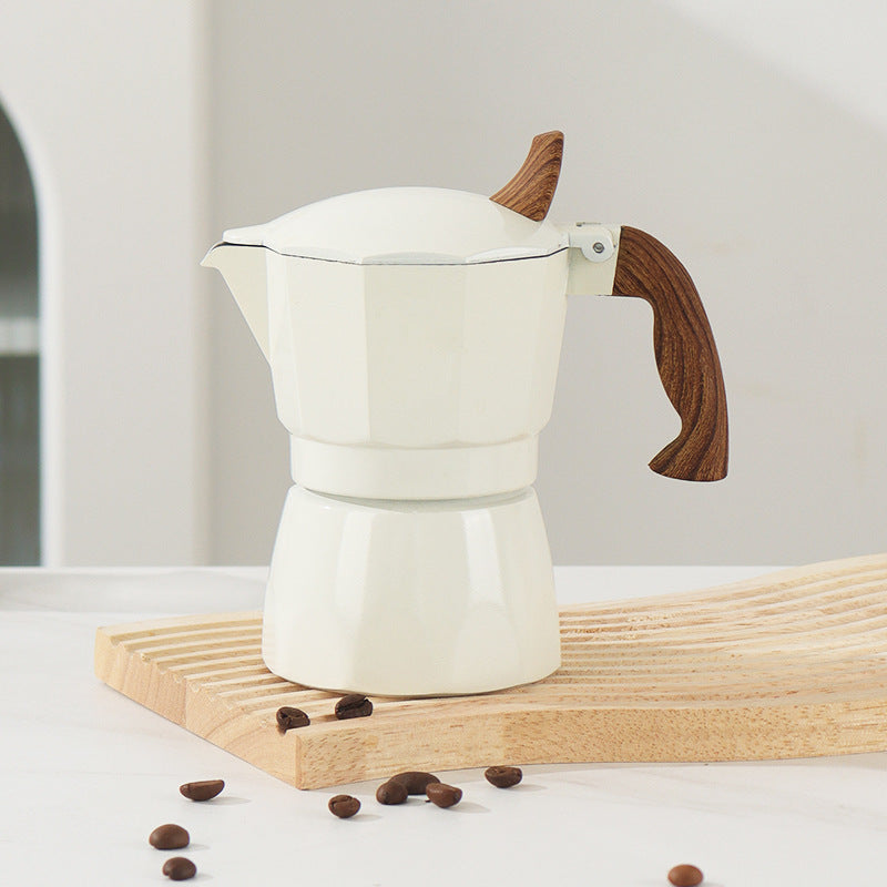 Single Valve Moka Pot Italian Small Coffee Pot Electric Ceramic Stove Coffee Tool Suit