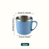 304 Stainless Steel Coffee Cup, Portable Simple Water Cup, Suitable For Outdoor Camping Travel