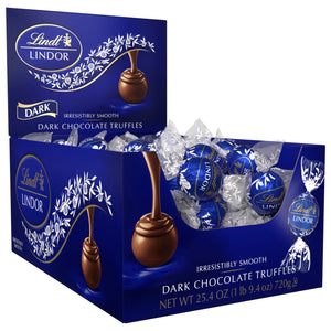 Lindor Dark Chocolate Candy Truffles, 25.4 Oz., 60 Count