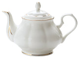 European Style Ceramic Gilded Glaze Coffee Pot For Home Use