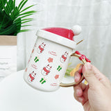 Lid Spoon Office Creative Cute Coffee Cup Home